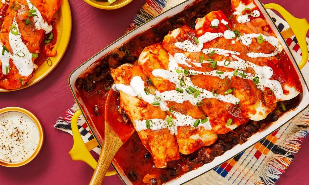 Blackstone Chicken Enchiladas